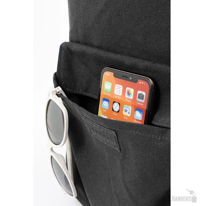 Rekan Back Gerecyclede Canvas Rugzak Zwart