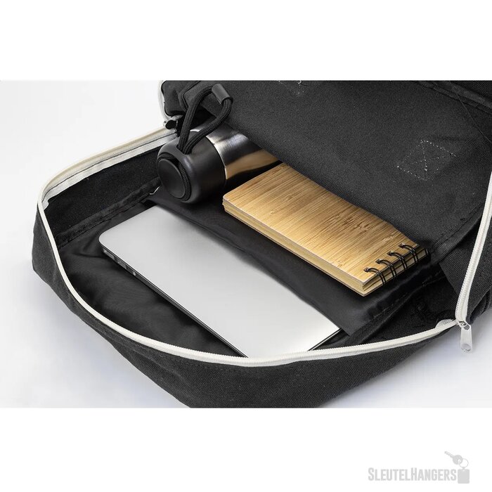 Rekan Back Gerecyclede Canvas Rugzak Zwart
