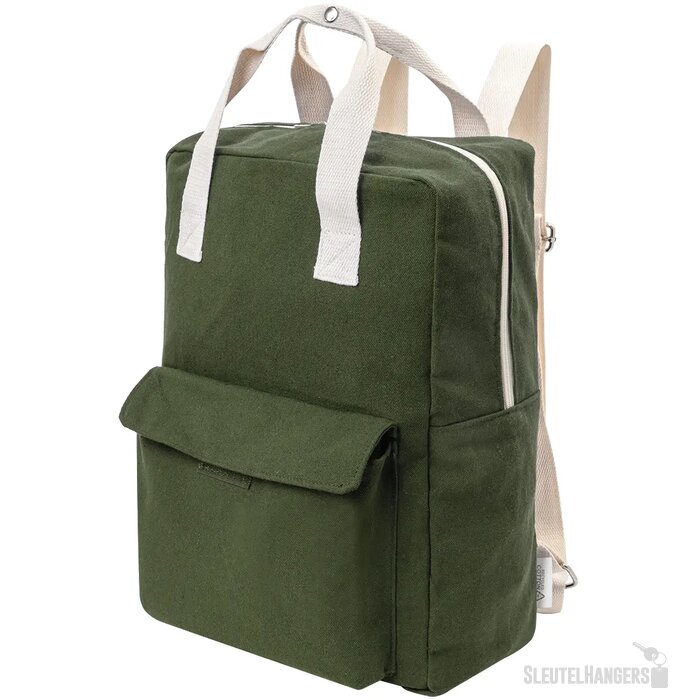 Rekan Back Gerecyclede Canvas Rugzak Groen