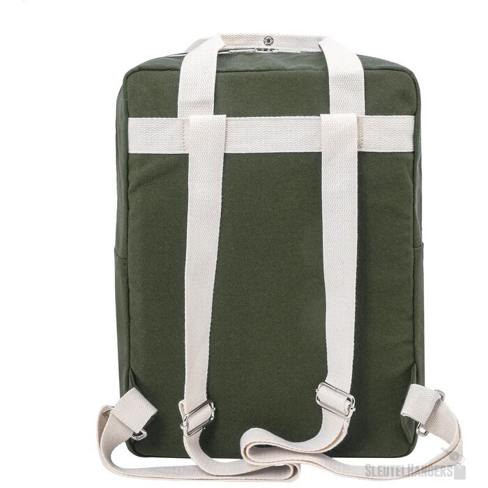 Rekan Back Gerecyclede Canvas Rugzak Groen