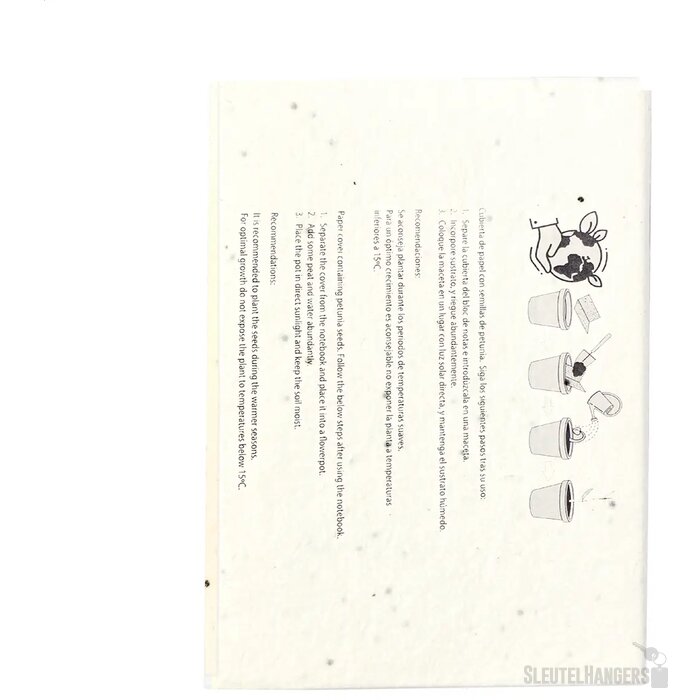 Semilla Zaadpapier Zelfklevend Notitieblok Wit