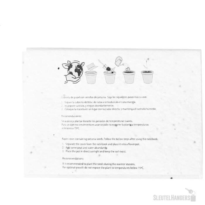 Semilla Zaadpapier Zelfklevend Notitieblok Wit