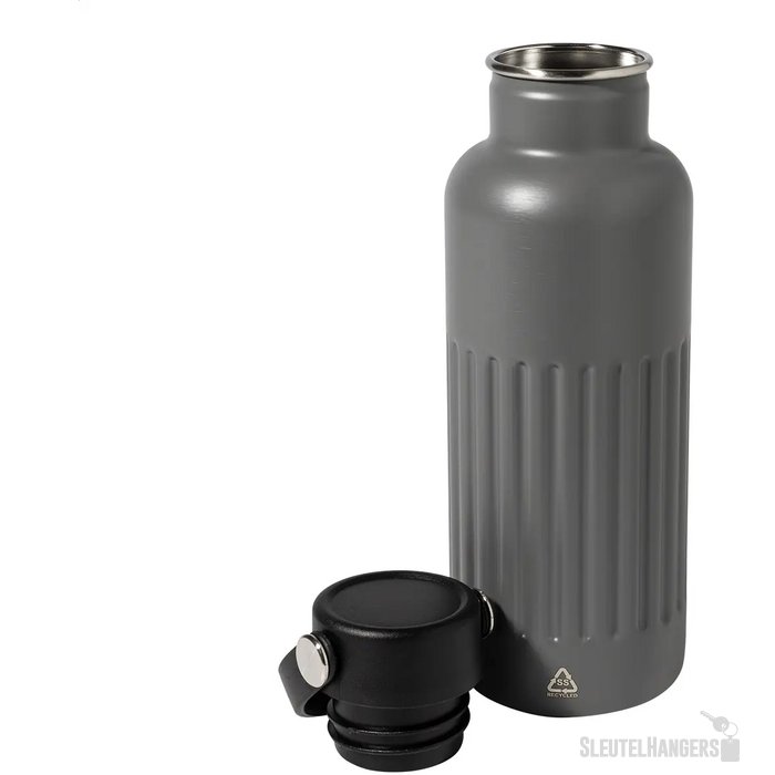 Streaky Go Geïsoleerde Fles Donker Grijs