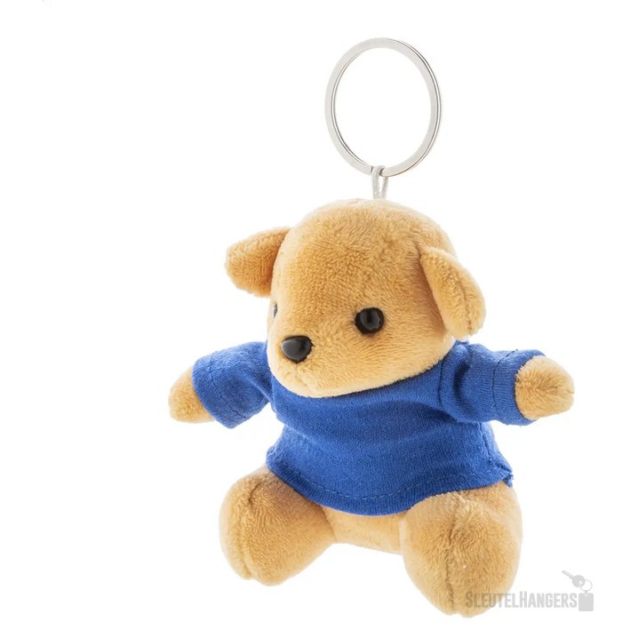 Teddyfob Pluche Teddybeer Sleutelhanger Blauw
