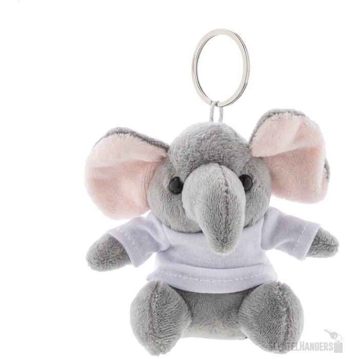Trumpfob Pluche Olifant Sleutelhanger Grijs