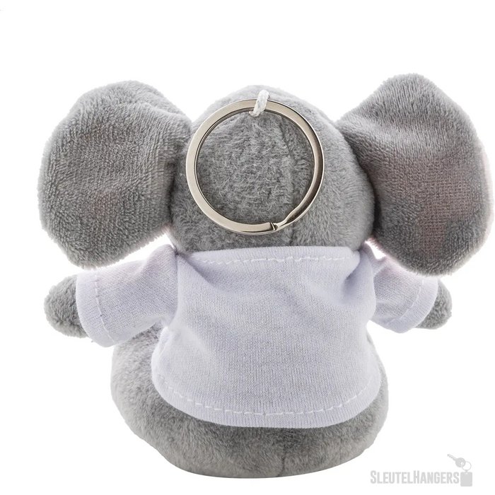 Trumpfob Pluche Olifant Sleutelhanger Grijs