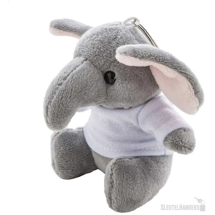 Trumpfob Pluche Olifant Sleutelhanger Grijs