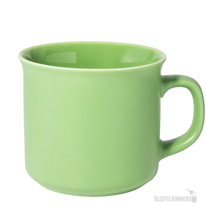 Woodstock Flat Matte Vintage Mok Lime Groen