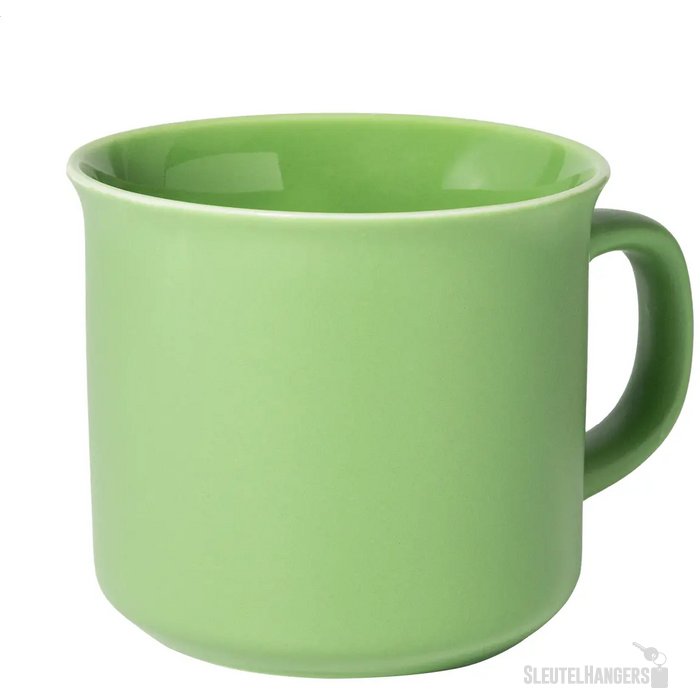 Woodstock Flat Matte Vintage Mok Lime Groen