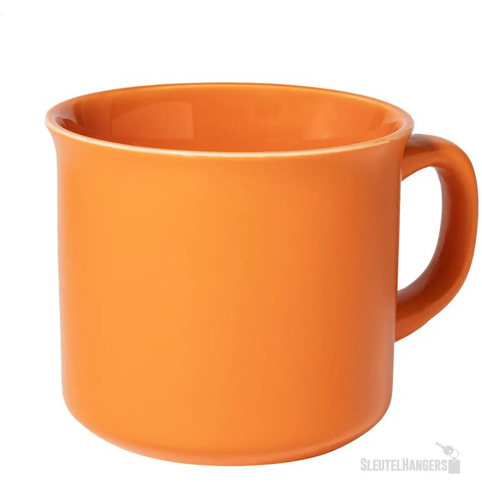 Woodstock Flat Matte Vintage Mok Oranje