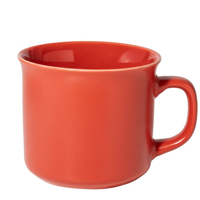 Woodstock Flat Matte Vintage Mok Rood