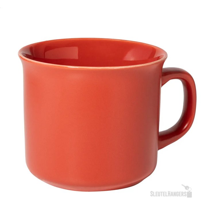 Woodstock Flat Matte Vintage Mok Rood