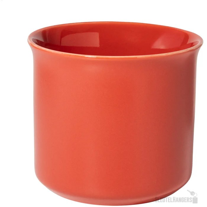 Woodstock Flat Matte Vintage Mok Rood