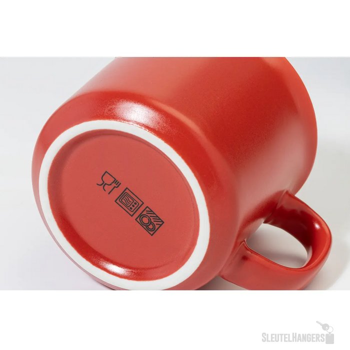Woodstock Flat Matte Vintage Mok Rood