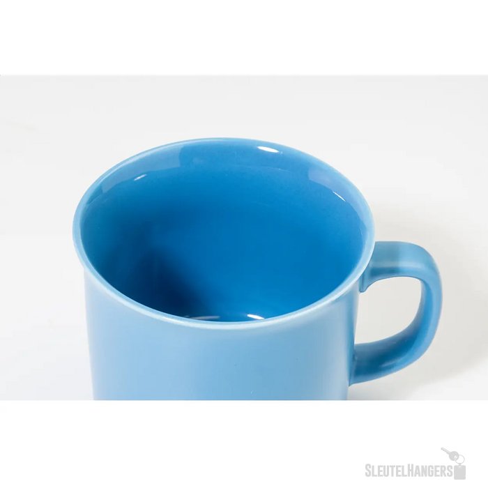 Woodstock Flat Matte Vintage Mok Licht Blauw