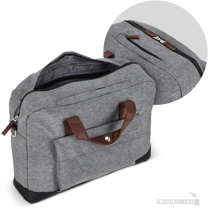 Laptoptas Brixton grijs / zwart