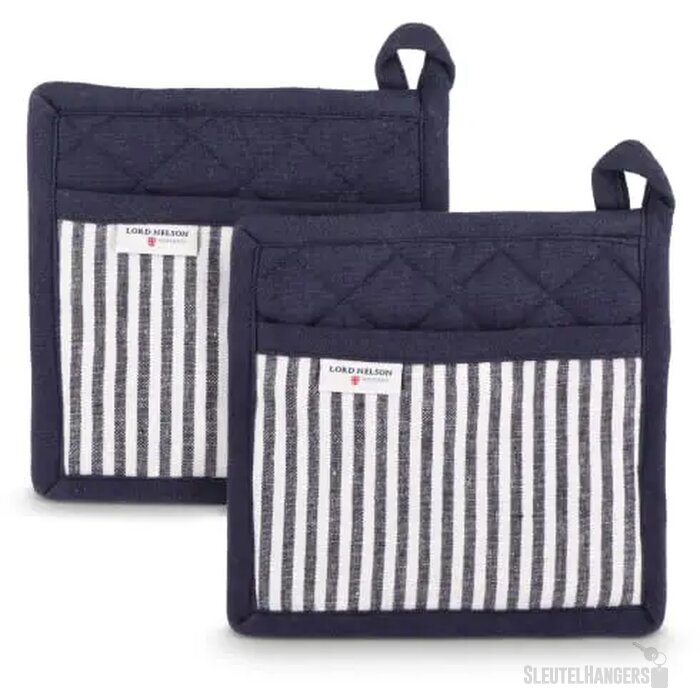 Lord Nelson Victory ovenwanten set 2 stuks donkerblauw / wit
