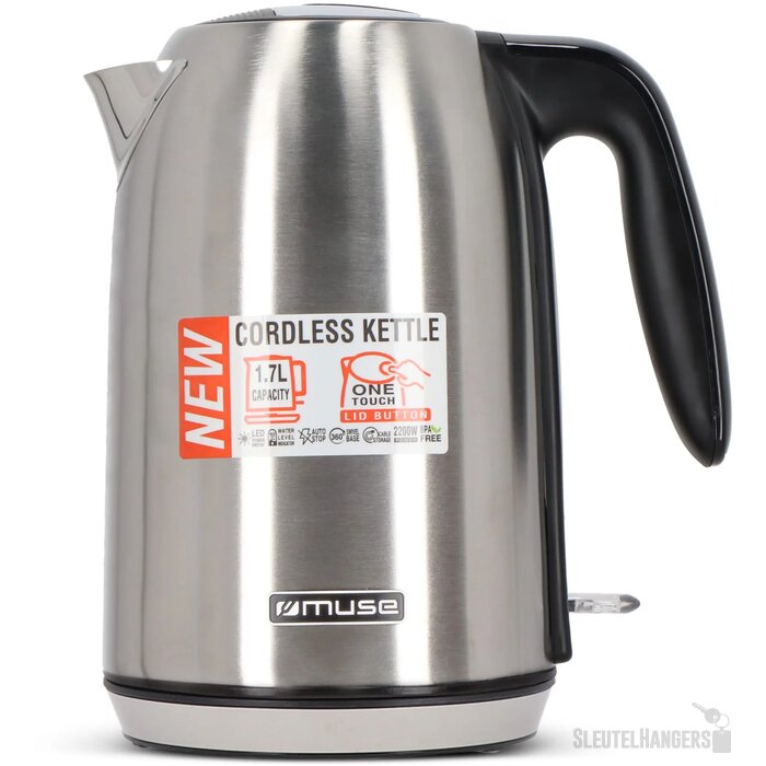 MS-015|Muse Waterkoker Roestvrij Staal zilver