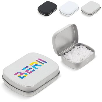 Mini pepermuntdoosje zwart