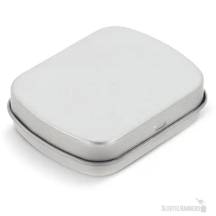 Mini pepermuntdoosje zilver