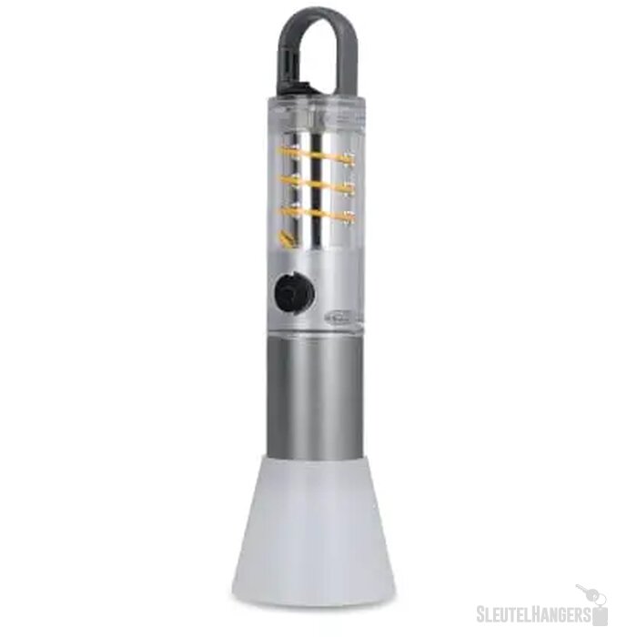 Multifunctionele zaklamp van gerecycled materiaal zilver