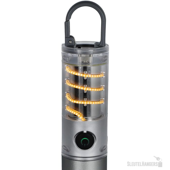 Multifunctionele zaklamp van gerecycled materiaal zilver
