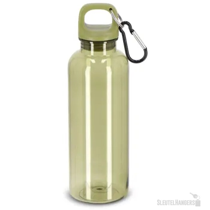 Noa waterfles R-PET 500 ml Transparant transparant / olijfgroen