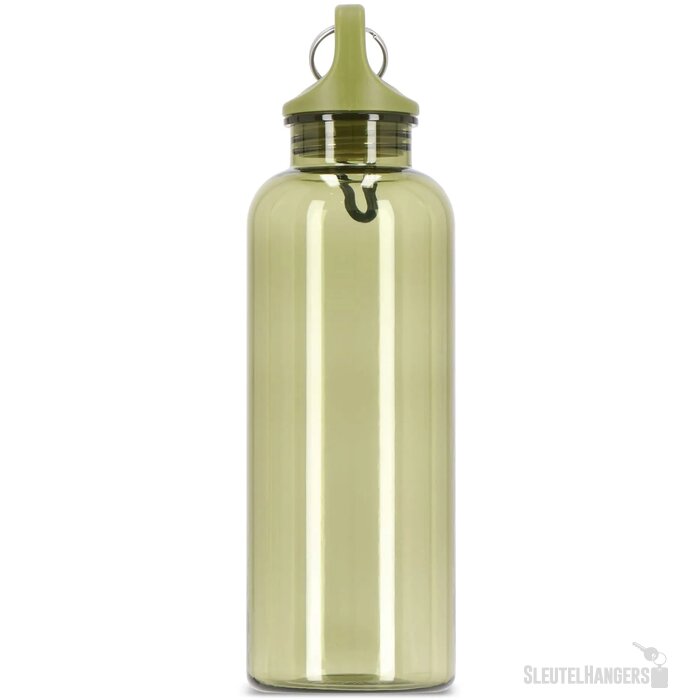 Noa waterfles R-PET 500 ml Transparant transparant / olijfgroen