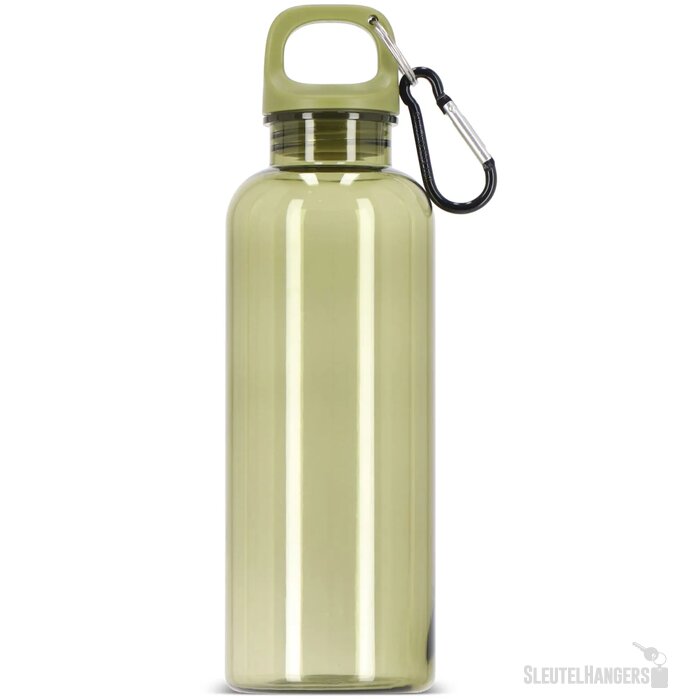 Noa waterfles R-PET 500 ml Transparant transparant / olijfgroen