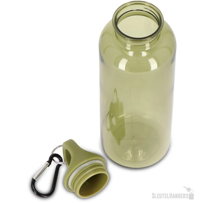 Noa waterfles R-PET 500 ml Transparant transparant / olijfgroen