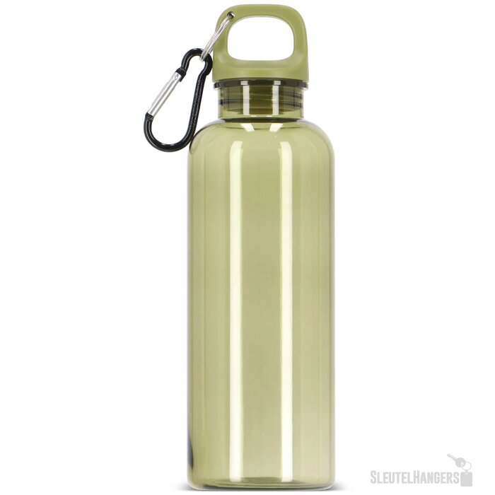 Noa waterfles R-PET 500 ml Transparant transparant / olijfgroen