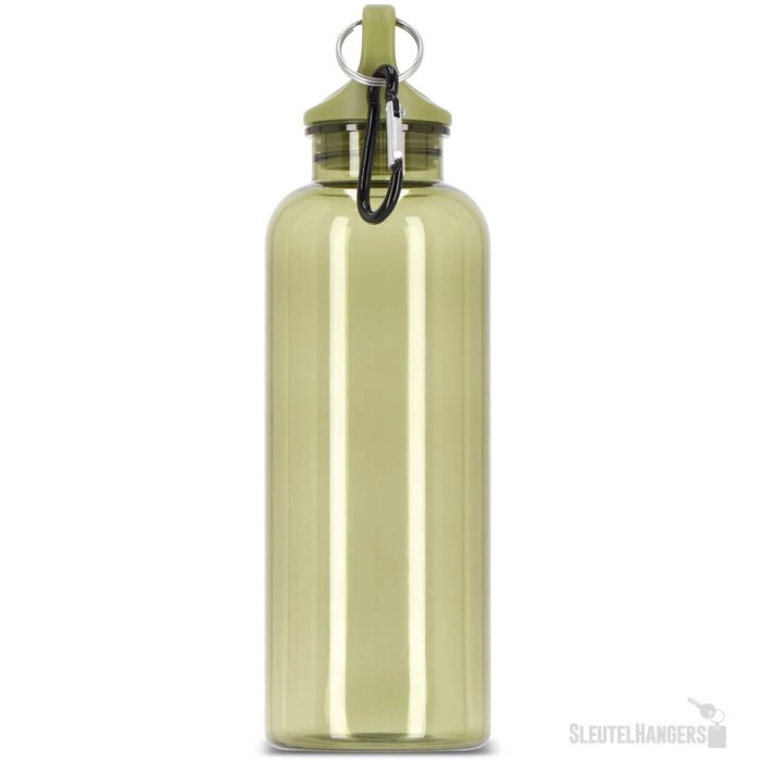 Noa waterfles R-PET 500 ml Transparant transparant / olijfgroen