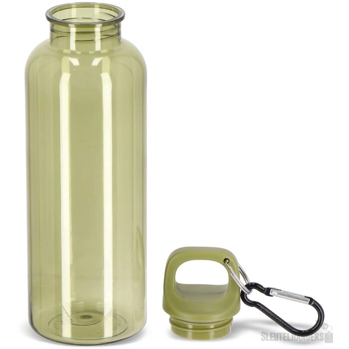 Noa waterfles R-PET 500 ml Transparant transparant / olijfgroen