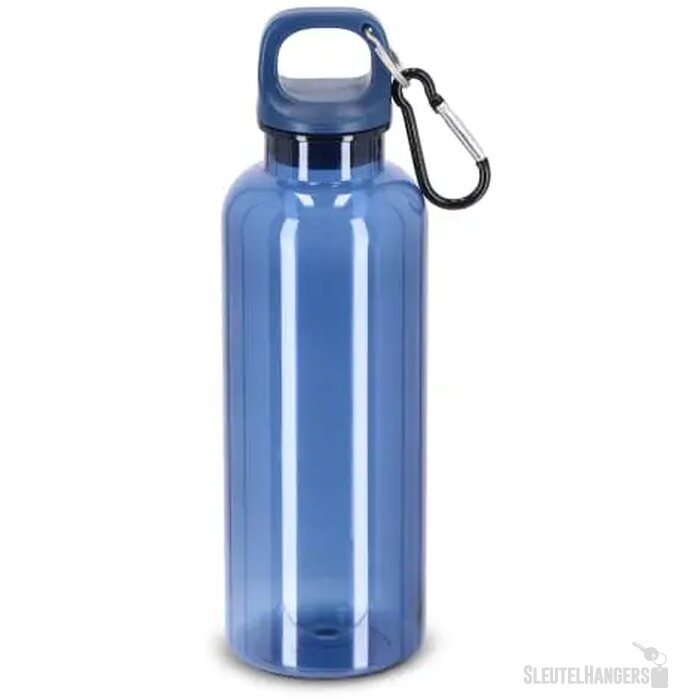 Noa waterfles R-PET 500 ml Transparant transparant / donkerblauw