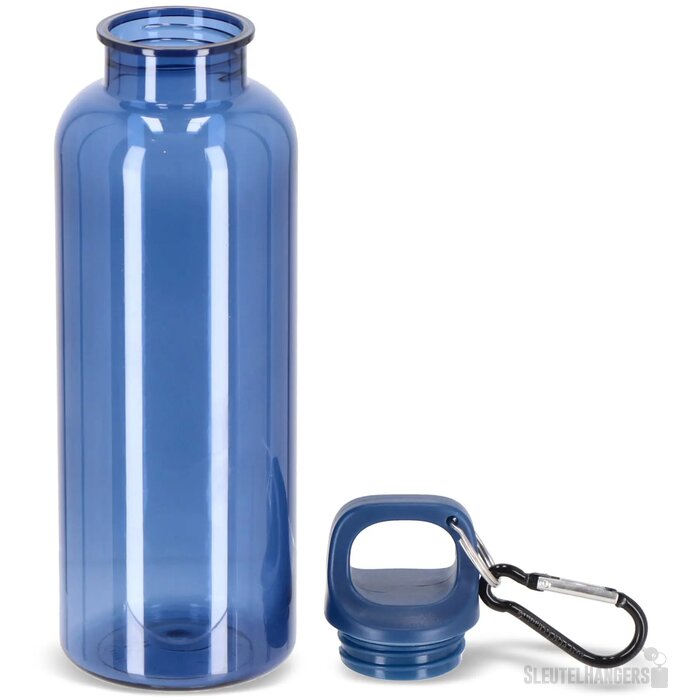 Noa waterfles R-PET 500 ml Transparant transparant / donkerblauw