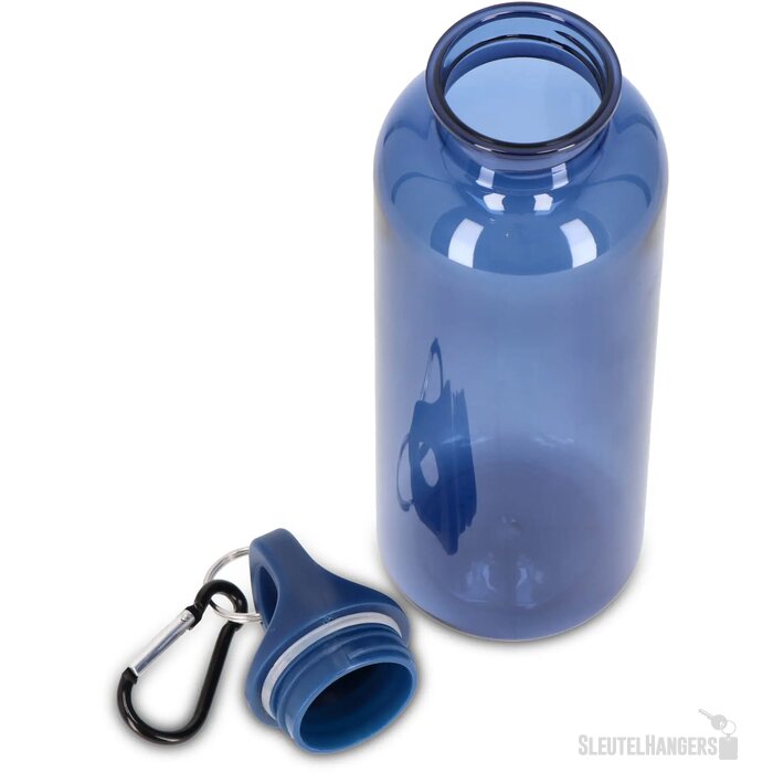 Noa waterfles R-PET 500 ml Transparant transparant / donkerblauw