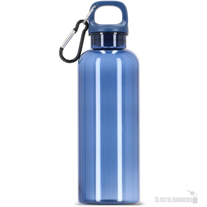 Noa waterfles R-PET 500 ml Transparant transparant / donkerblauw