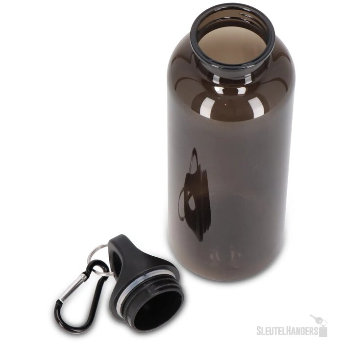 Noa waterfles R-PET 500 ml Transparant transparant / zwart
