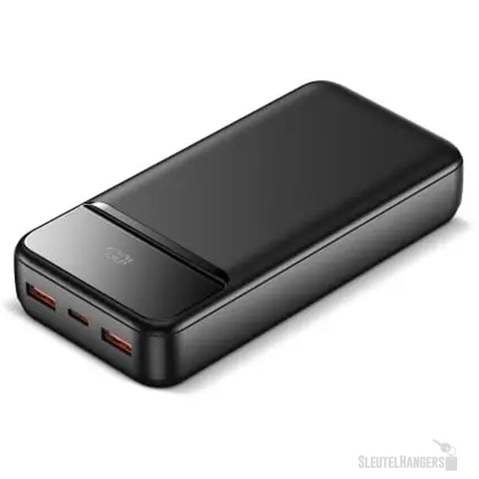 Nolu Powerbank met LED Display 20000 mAh zwart