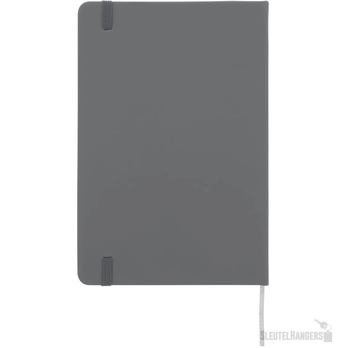 Notitieboek A5 PU met puntraster pagina's licht grijs
