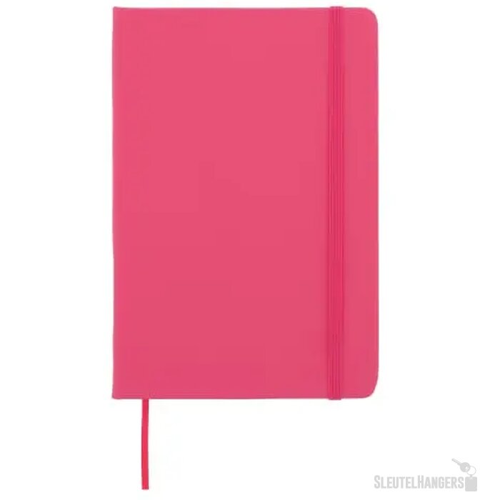 Notitieboek A5 PU met puntraster pagina's roze
