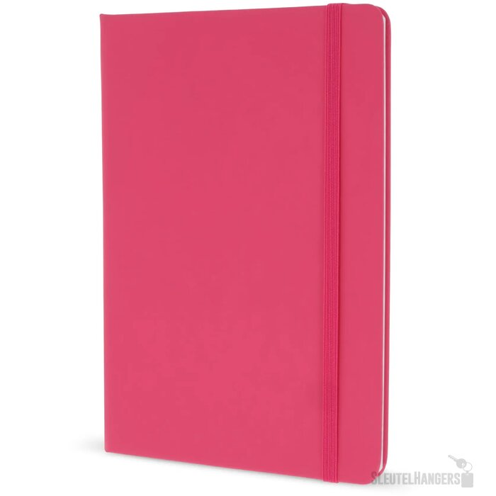Notitieboek A5 PU met puntraster pagina's roze