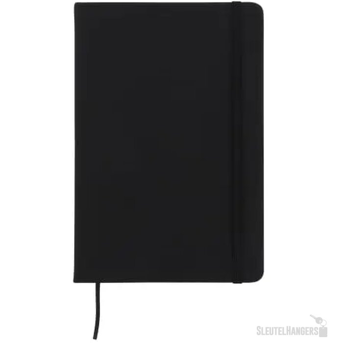Notitieboek A5 PU met puntraster pagina's zwart