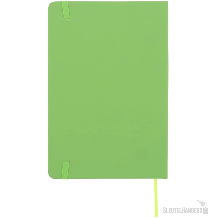 Notitieboek A5 PU met puntraster pagina's lichtgroen