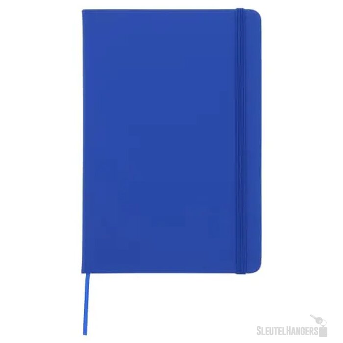 Notitieboek A5 PU met puntraster pagina's blauw
