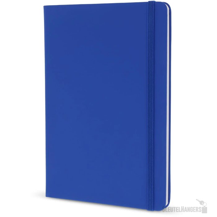 Notitieboek A5 PU met puntraster pagina's blauw