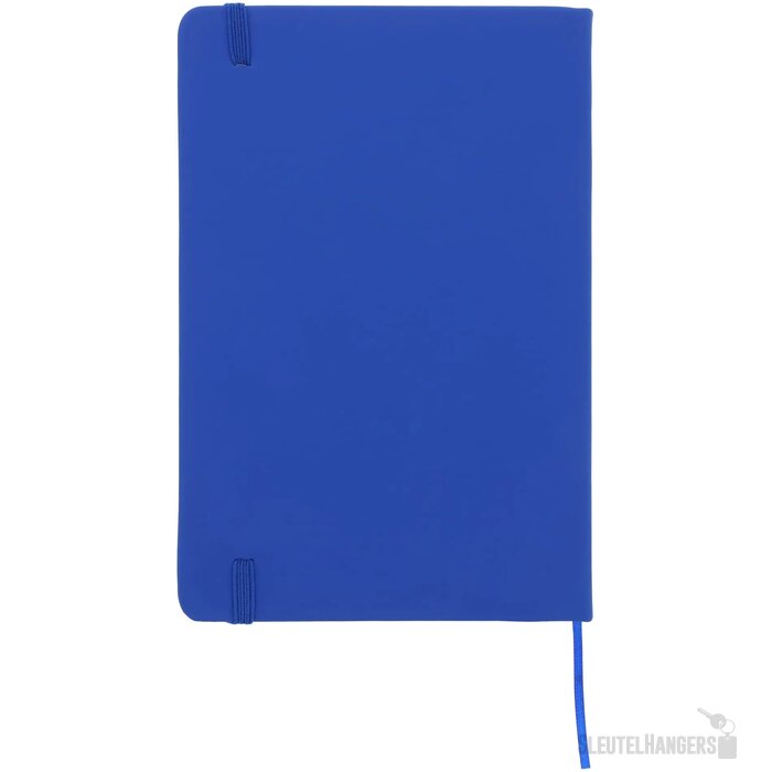 Notitieboek A5 PU met puntraster pagina's blauw