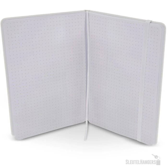 Notitieboek A5 PU met puntraster pagina's wit