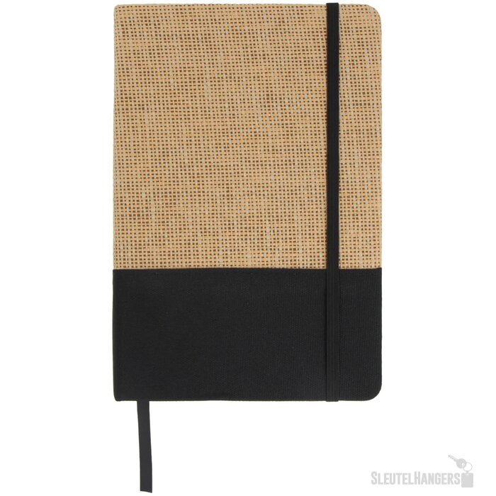Notitieboek jute R-PET zwart
