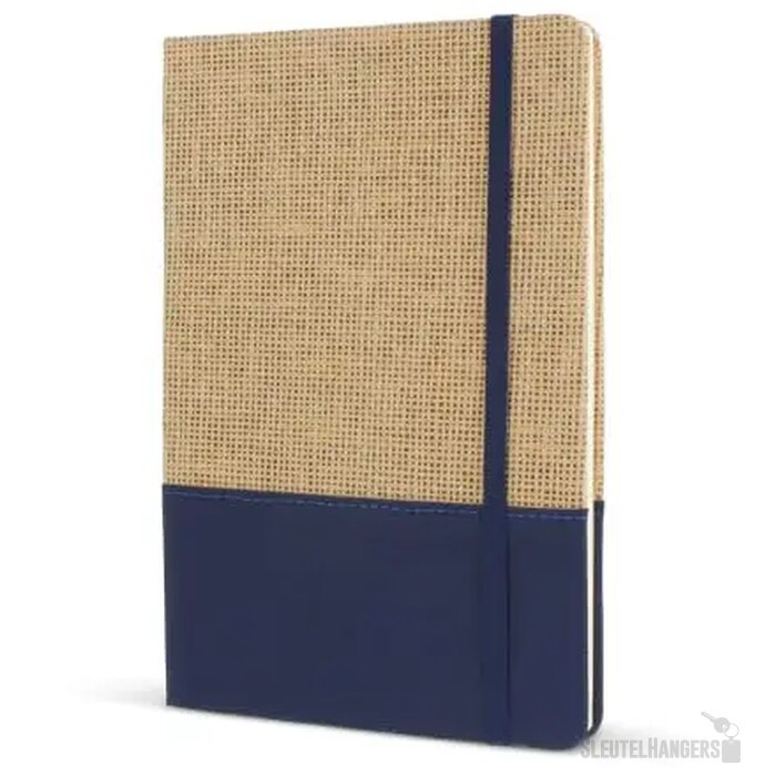 Notitieboek jute R-PET donkerblauw